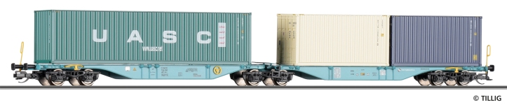Tillig 18078 - TT - Containertragwagen, TCDD, Ep. VI